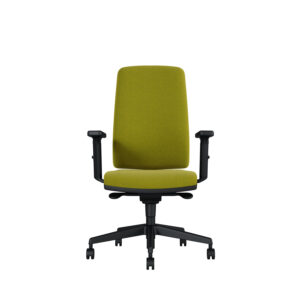 Bürodrehstuhl Stone | Tiefenverstellbarer Sitz | Mit Armlehnen | Kunststofffußkreuz