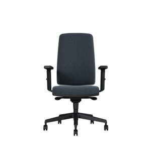 Bürodrehstuhl Stone | Tiefenverstellbarer Sitz | Mit Armlehnen | Kunststofffußkreuz