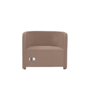Sessel Vivo | Einsitzer | Niedrige Rückenlehne | 2 Seitentaschen | 2 Steckdosen und 2 USB Anschlüsse