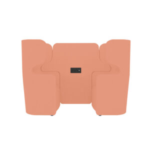 Raum in Raum Lösung Vivo | Zweisitzer | Hohe Rückenlehne | 2 Steckdosen und 2 USB Anschlüsse