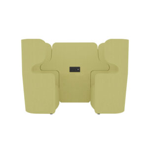 Raum in Raum Lösung Vivo | Zweisitzer | Hohe Rückenlehne | 2 Steckdosen und 2 USB Anschlüsse