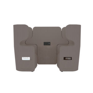 Raum in Raum Lösung Vivo | Zweisitzer | Hohe Rückenlehne | 2 Seitentaschen | 2 Steckdosen und 2 USB Anschlüsse