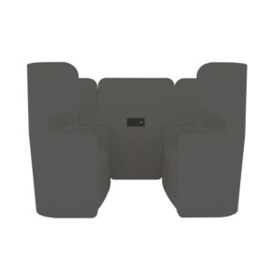 Raum in Raum Lösung Vivo | Viersitzer | Hohe Rückenlehne | 2 Steckdosen und 2 USB Anschlüsse
