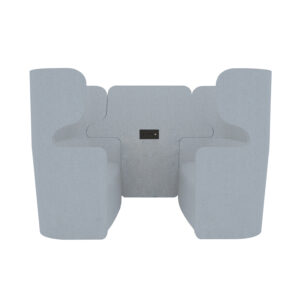 Raum in Raum Lösung Vivo | Viersitzer | Hohe Rückenlehne | 2 Steckdosen und 2 USB Anschlüsse