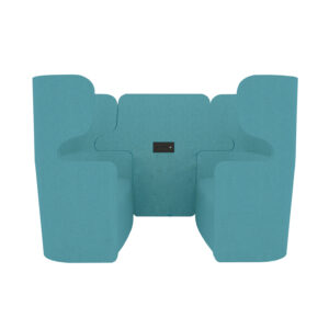 Raum in Raum Lösung Vivo | Viersitzer | Hohe Rückenlehne | 2 Steckdosen und 2 USB Anschlüsse