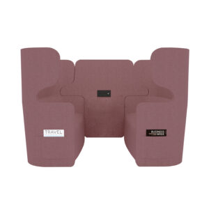 Raum in Raum Lösung Vivo | Viersitzer | Hohe Rückenlehne | 2 Seitentaschen | 2 Steckdosen und 2 USB Anschlüsse