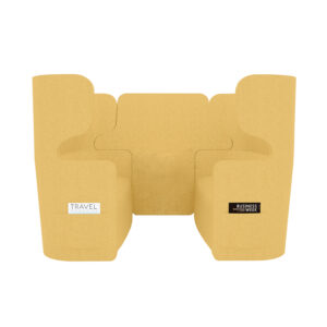 Raum in Raum Lösung Vivo | Viersitzer | Hohe Rückenlehne | 2 Seitentaschen