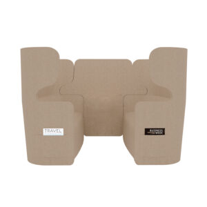 Raum in Raum Lösung Vivo | Viersitzer | Hohe Rückenlehne | 2 Seitentaschen